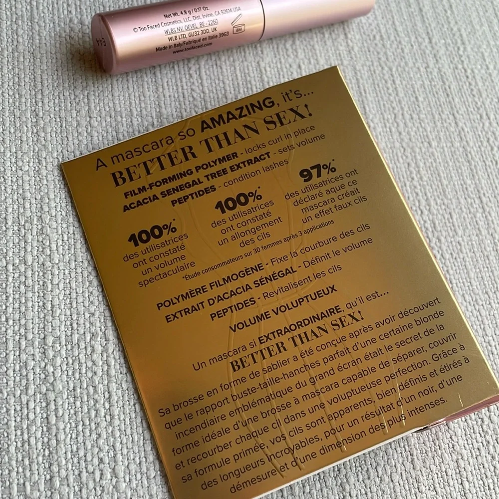 Too faced better than sex mascara mini new in box